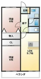 メゾンドクレアール【3階】の間取り
