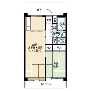 UR尾上【0010712号室】の間取り