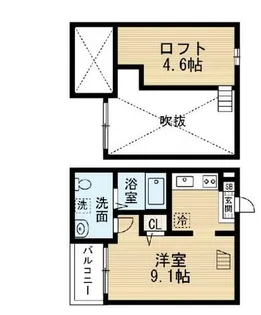 RoRoナルミ【1階】の間取り