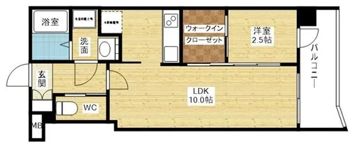 セレニテ西中島アリア弐番館【10階】の間取り