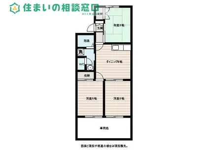 愛知県額田郡幸田町大字深溝字会下後【アパート】の間取り