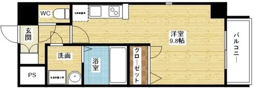 ONLYONE塚本【6階】の間取り