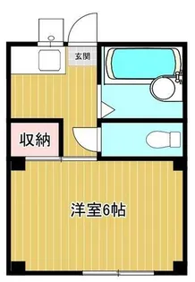 コスモハイツ八百富【105号室】の間取り