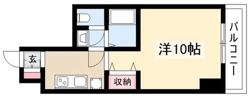 コンフォート山花【201号室】の間取り