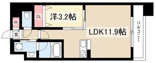 ポルタニグラ千種【0603号室】の間取り