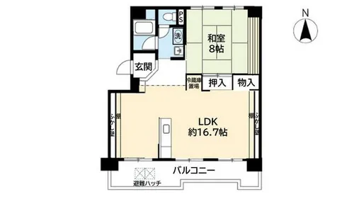 UR洛西境谷東【0120703号室】の間取り