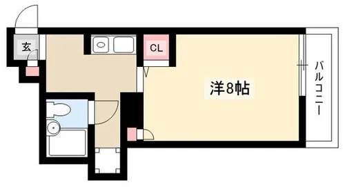 パラシオン東山【204号室】の間取り