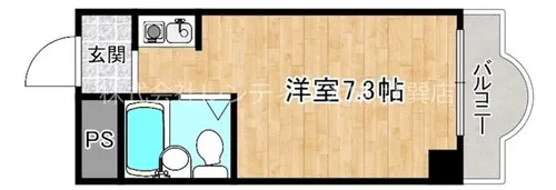 キャピタル今里【3階】の間取り