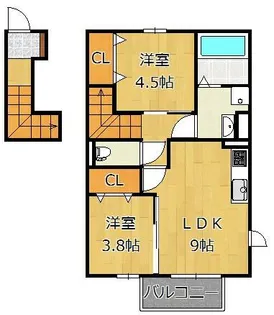 プレミールNakamaV【2階】の間取り