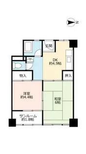 UR森之宮【0051310号室】の間取り