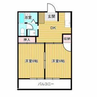 ALBA篠栗【201号室】の間取り