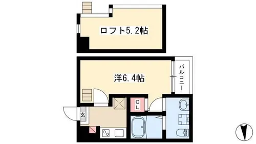 フラン【203号室】の間取り