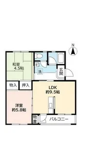 UR平城第二【0260502号室】の間取り