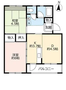 UR平城第二【0280506号室】の間取り