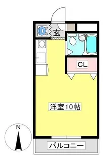 1Rの間取り画像