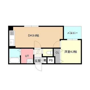 インペリアルエバー中島公園Ⅱ【308号室】の間取り