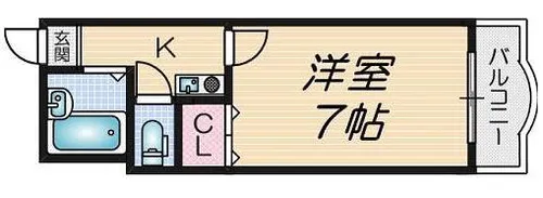 ランドロード・トミオ【306号室】の間取り