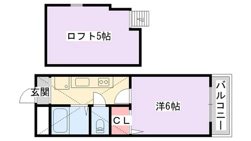 キリンハイツ信和【405号室】の間取り