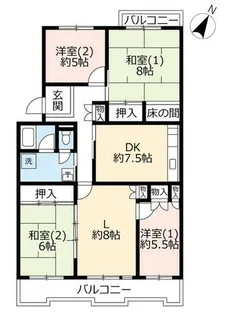 UR藤沢台第三【3220305号室】の間取り