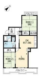UR藤沢台第三【3220305号室】の間取り