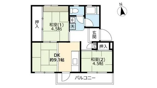 UR鈴蘭台第一【0120406号室】の間取り
