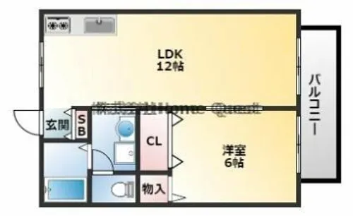 アニスヴェール玉手山【103号室】の間取り