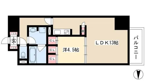 CORNES HOUSE NAGOYA【4階】の間取り