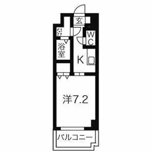 びい6植田【9階】の間取り