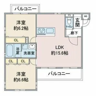 respect【103号室】の間取り