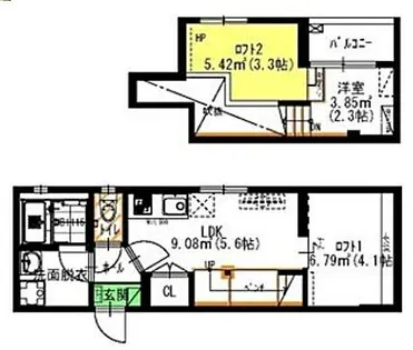 SOLID栄生【1階】の間取り