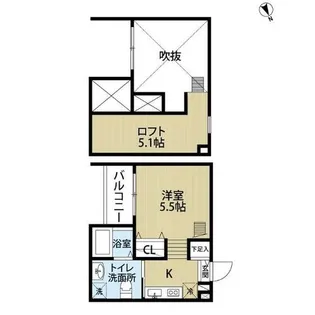 sofitel 鶴里【102号室】の間取り