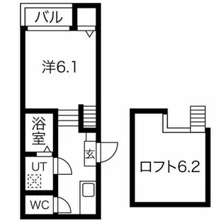 フォルクローレ名駅西【2階】の間取り