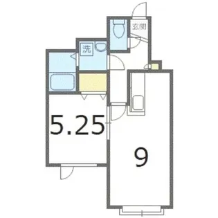 北海道札幌市手稲区明日風4丁目【アパート】の間取り