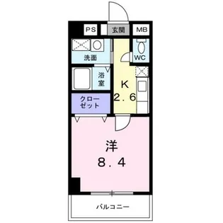 ベル フルール エヌ・エス【6階】の間取り