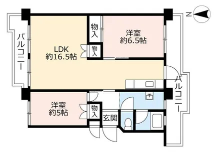 UR中央台【2260707号室】の間取り