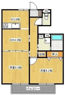 メゾン・ストークA棟【105号室】の間取り