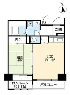 URアーバニア大須【0001102号室】の間取り