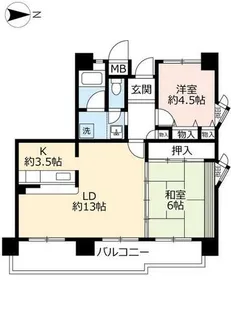 UR東豊中第二【1510501号室】の間取り