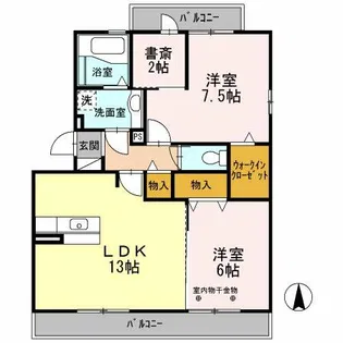 プラムガーデン【3階】の間取り