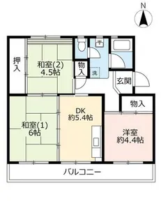 UR箕面粟生第三【0130301号室】の間取り