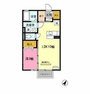 D’sモナリエ【1階】の間取り