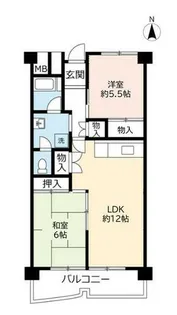 UR南港しらなみ【0330209号室】の間取り