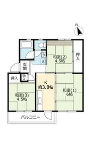 UR新多聞【4000303号室】の間取り