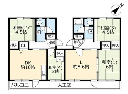 UR泉南一丘【0630401号室】の間取り