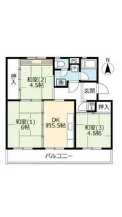 UR保津川【0140404号室】の間取り