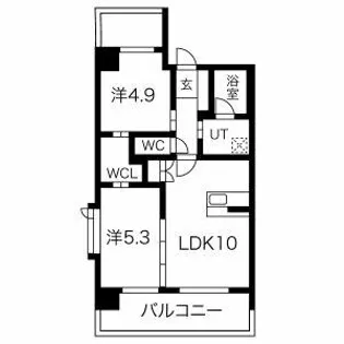 ヒルクレスト小倉高峰グランデ【8階】の間取り