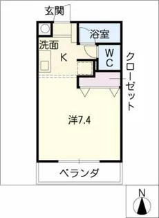 グランドール瑞穂【2階】の間取り