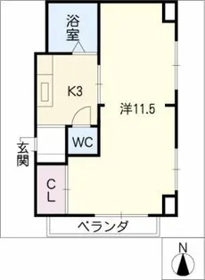 グリーンハイツ新瑞【4階】の間取り