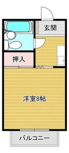 ヤングハウス三ヶ根【102号室】の間取り