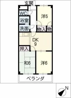ネスパルド江南【2階】の間取り